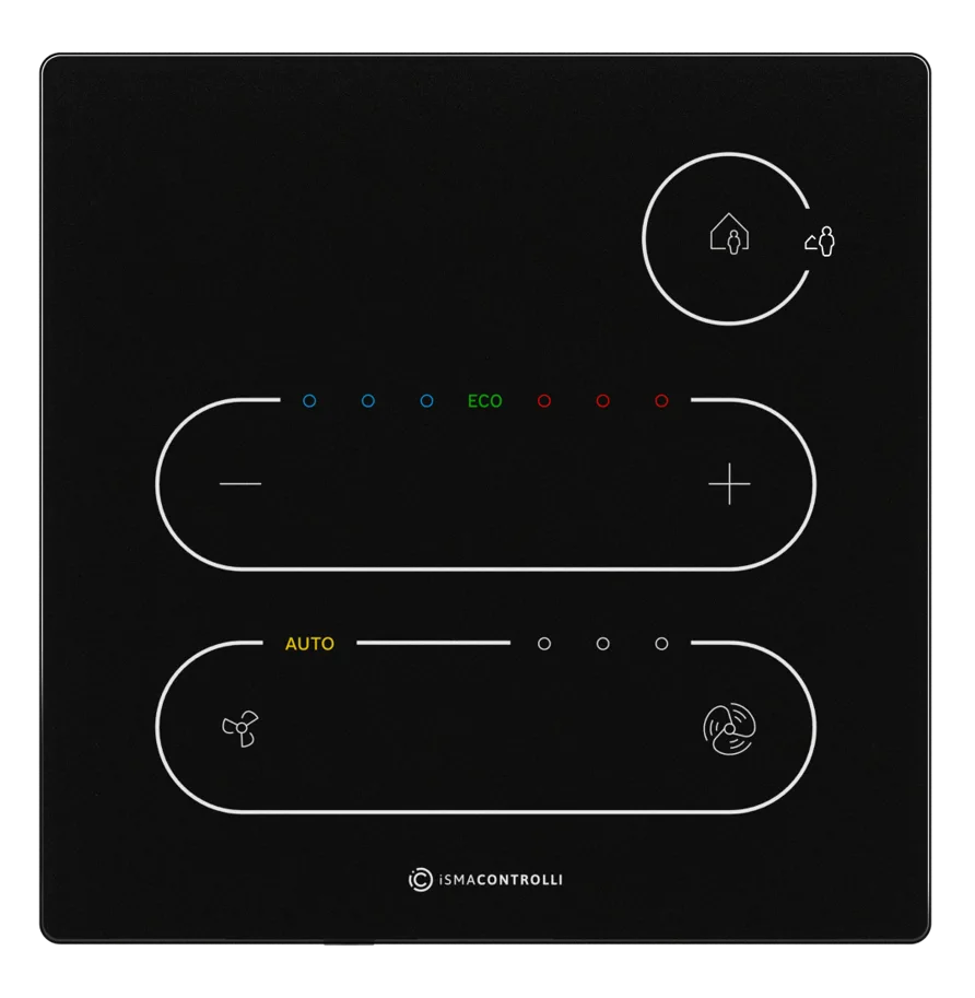 TP-C-B Touch Point mit Temperatursensor + CO2 in schwarz