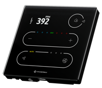 TP-C-DISP-B Touch Point mit Temperatursensor + CO2 Sensor + TFT Display in schwarz