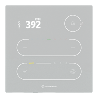 TP-DISP-W Touch Point mit Temperatursensor + CO2 Sensor + TFT Display in weiss