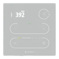 TP-DISP-W Touch Point mit Temperatursensor + CO2 Sensor + TFT Display in weiss