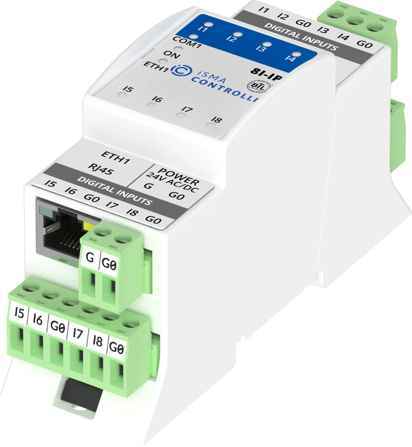 iSMA-B-8I-IP MINI-IP MINI-IP IO mit 8DI