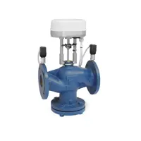 Energieventil mit EBV80 PICV DN80, 59000 L/H, komplett mit MVEBV215-Antrieb 1500N 230V AC, Modbus-Ko