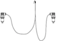 Druckmessumformer für EBV (1 Stück). Adapter und Kabel mit Stecker inklusive.