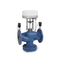 Energieventil mit EBV65 PICV DN65, 37000 L/H mit P/T-Steckern, komplett mit modulierendem Stellantri