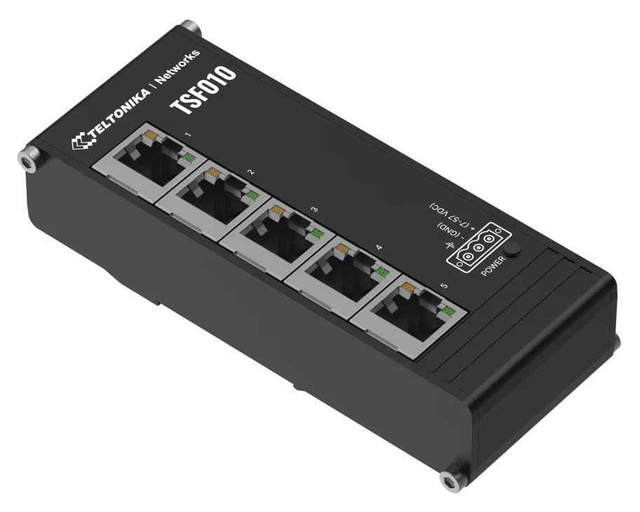 TELTONIKA 5 Port Switch 10/100 (flache Bauform)