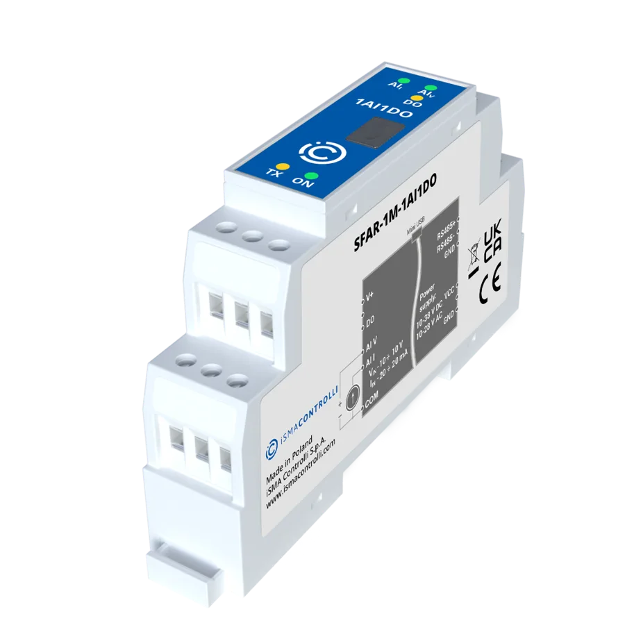 IO-Modul: 1× AI, 1× DO, RS485