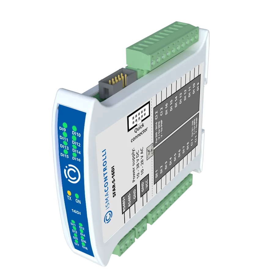 IO-Modul: 16× DI (PNP/NPN), RS485